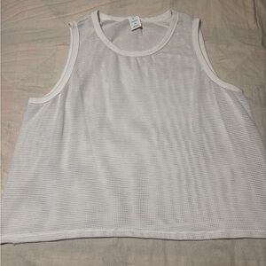 Original Use White Mesh Tank Top
